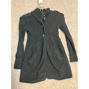 Gap Kids S 6/7 Knit long Coat Black‎